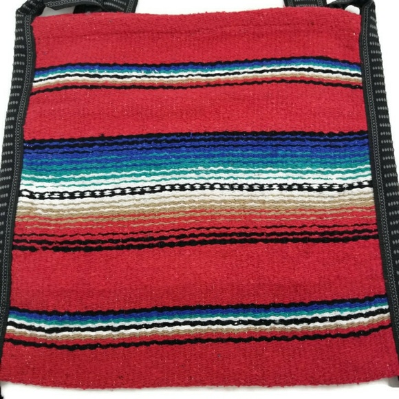LAST ONE! El Paso Saddleblanket Red Serape Bag - Picture 4 of 4
